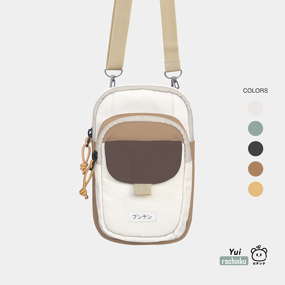 Rochinku Yui Series - Tas Selempang Handphone Wanita Kanvas Waterproof
