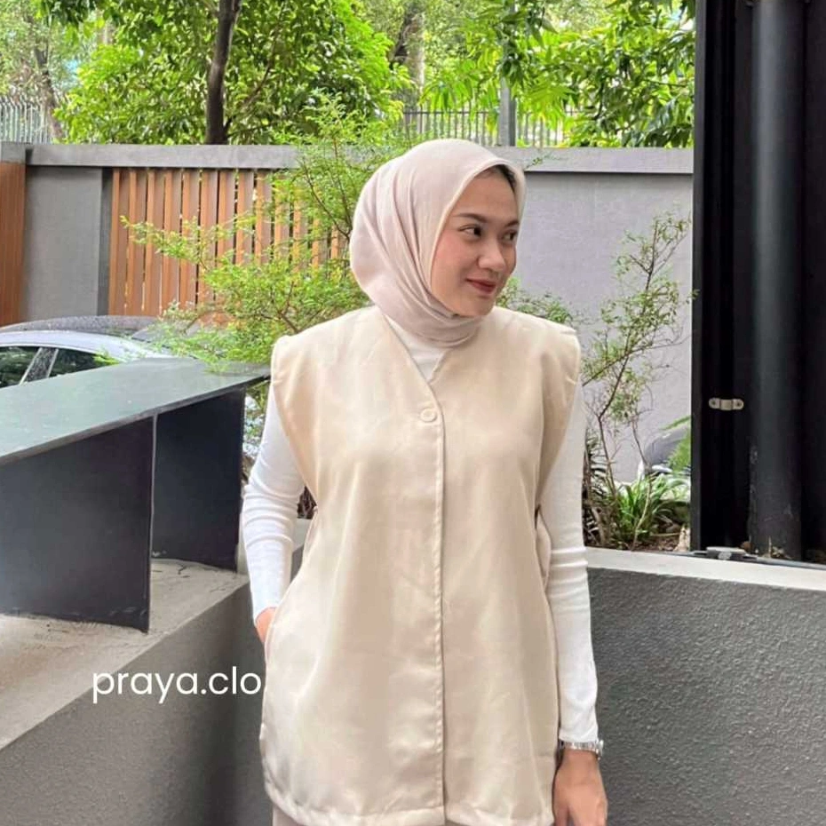 PRAYA.CLO - Irene Outer Wanita Polos Panjang Style Korea
