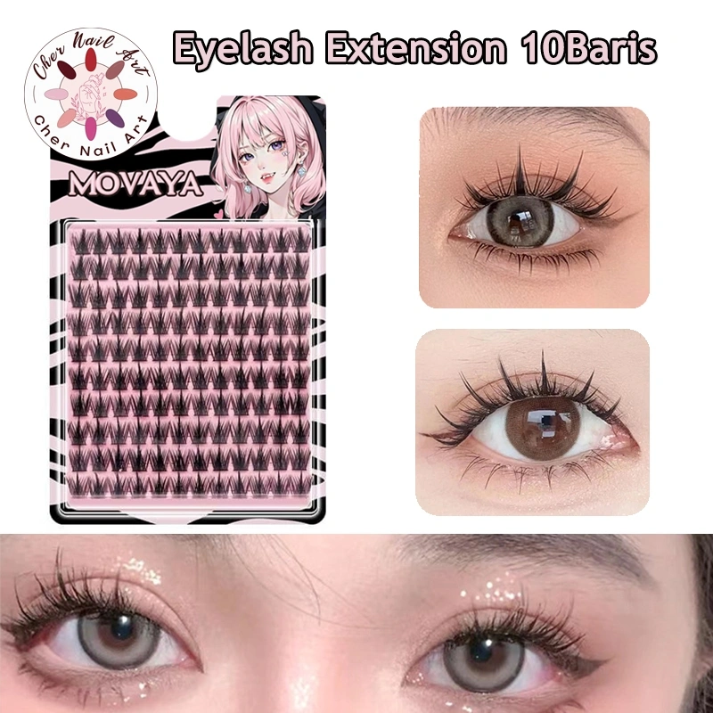 Bulu Mata Extension 10 Baris Bulu Mata Palsu Eyelash Extension Riasan Mata Trilogy
