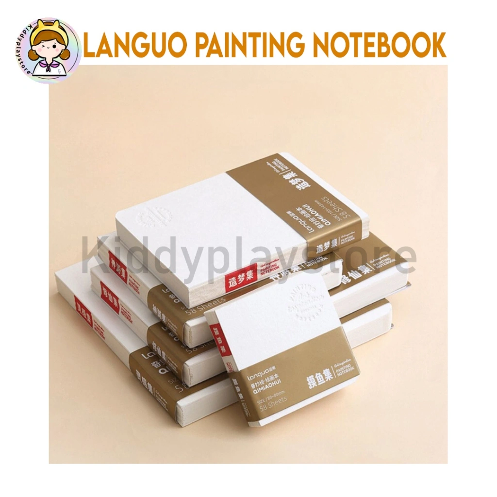 Sketch Book Languo Hardcover 200gsm 50 Lembar untuk Sketsa dan Gambar
