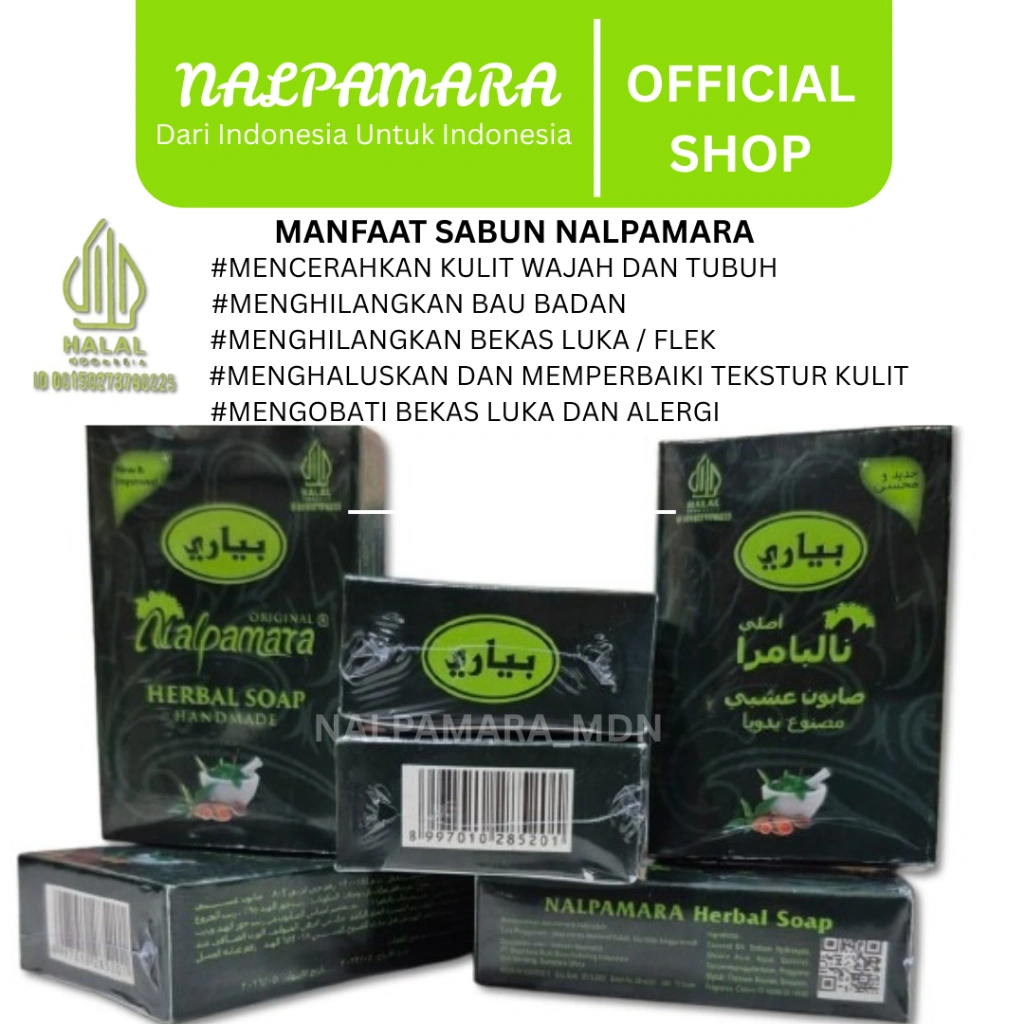 Sabun NALPAMARA ORIGINAL HALAL BPOM Sabun Arab Herbal Soap Whitening Soap