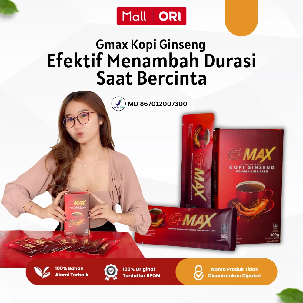 G-MAX Minuman Kopi Extra Ginseng Penambah Stamina Pria Dewasa Kuat Tahan Lama / Kopi Stamina Pria