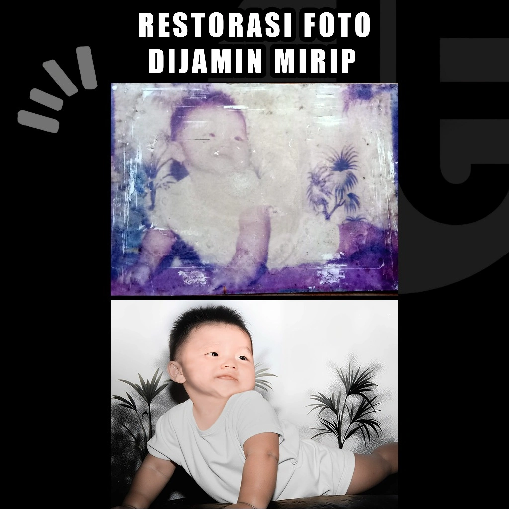 (TERLARIS )restorasi foto jadul rusak best seller/remake ulang foto & edit segala macam foto/cetak foto/foto blur jadi jernih/foto kenangan orang tua/foto jadul/remake foto/perbaiki foto rusak/foto bertekstur/profesional editing