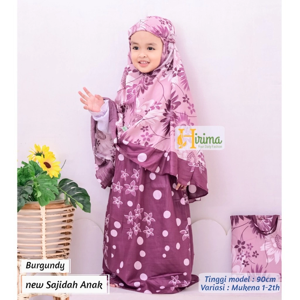 Mukena Batita Anak 2-5th Remaja Adem Ga Gerah Belajar Sholat