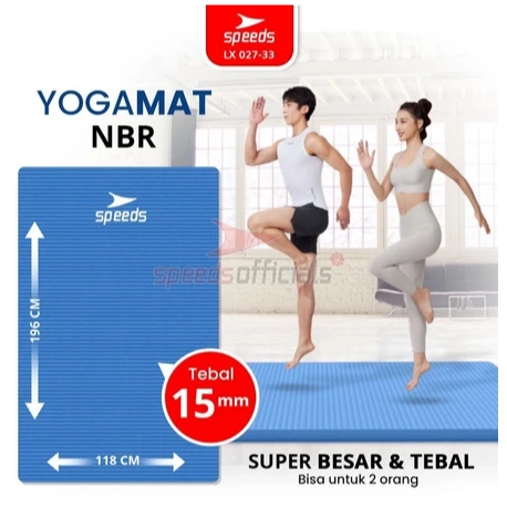 SPEEDS Yoga Mat Anti Slip Matras Yoga Tebal Premium Alas Yoga Senam Karpet 027-33