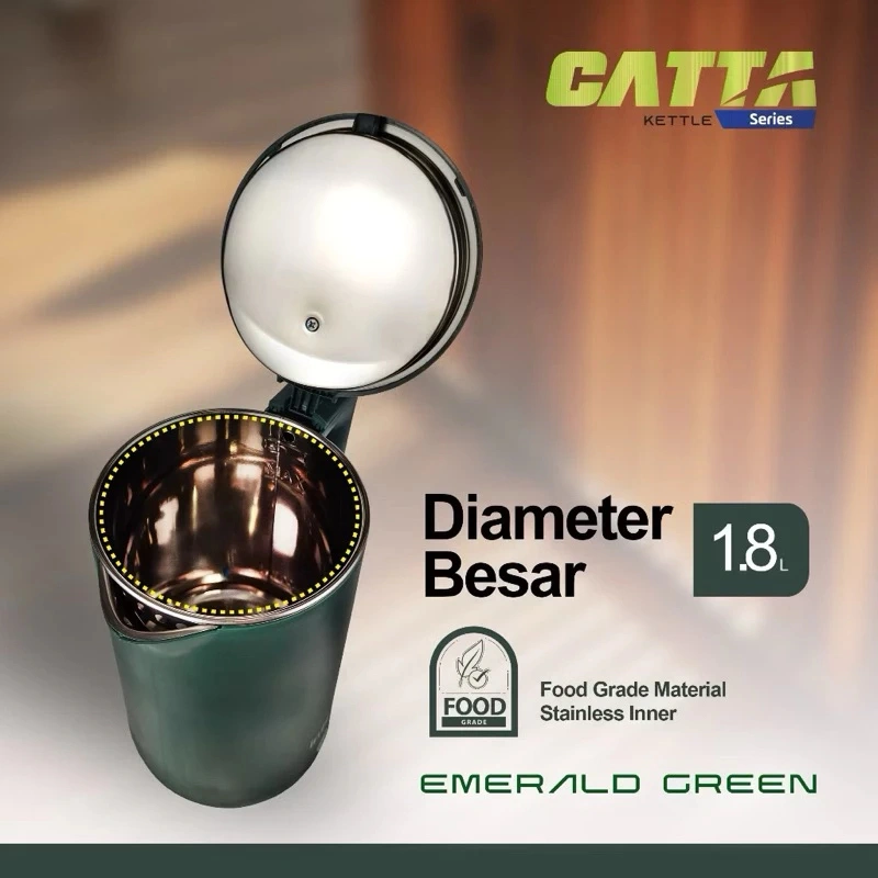 INFICO IEK-880 Kettle Electrik Pemanas Air 1.8 LITER Tutup Stainless Super Cepat Hemat Listrik 400w