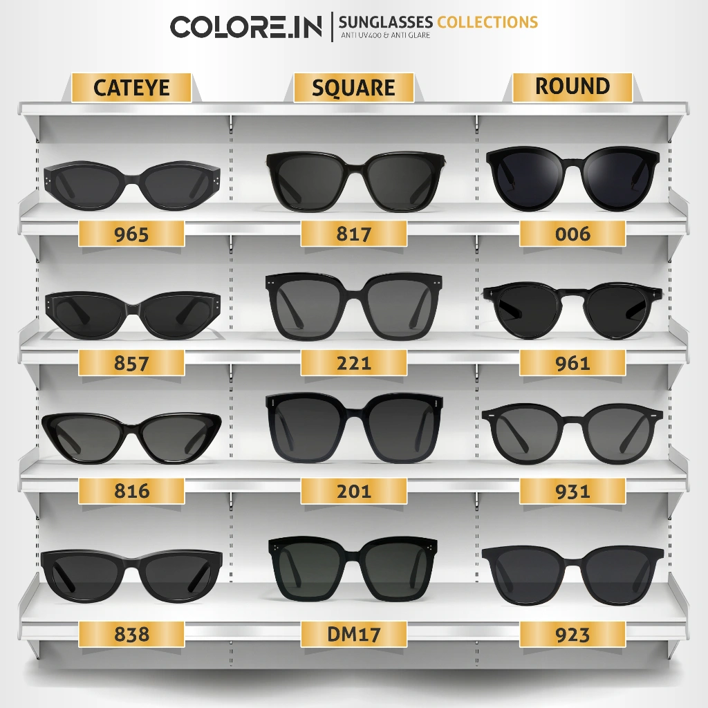 Colore.in Kacamata Hitam UV400 Polarized Sunglasses Korean Style Outdoor Anti Sinar Matahari - G001