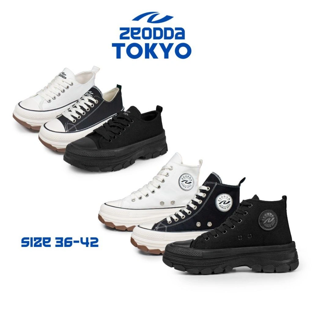 Zeodda Tokyo Sepatu Sneakers Casual Canvas Wanita 1094