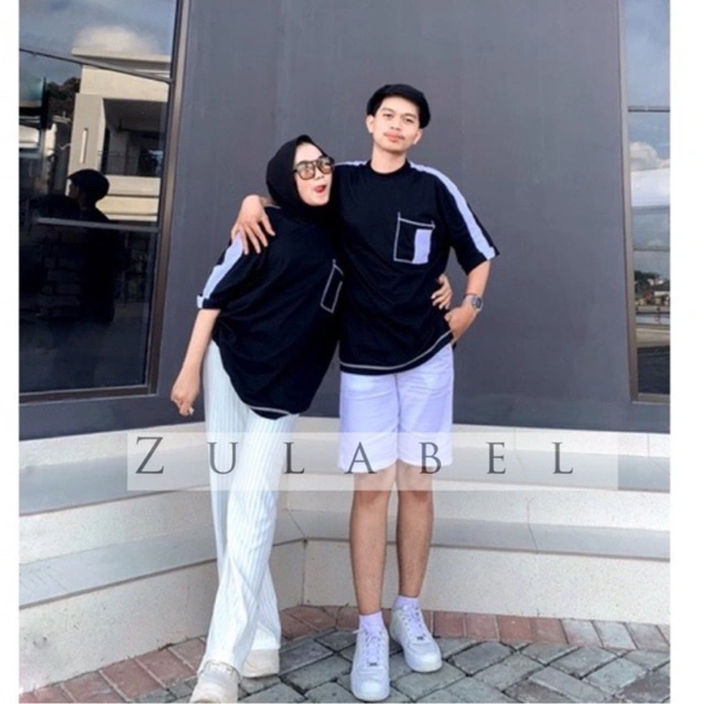 Kaos Oversize Pocket Tee Cotton Combed 24s jumbo BW