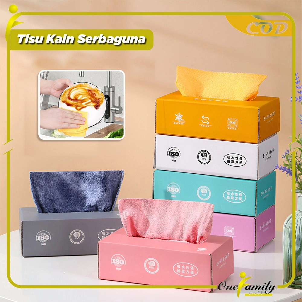 ONE-C1015 Tisu Kain Lap Serap Minyak Pembersih Alat Dapur Serbaguna Bisa Digunakan Kembali / Tisue Dapur Multifungsi