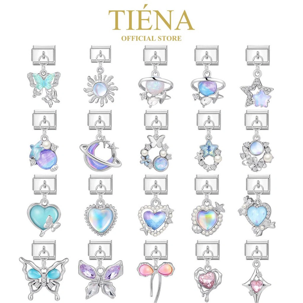 TIÉNA Italian Charm Bracelet Pendant Y2K PREMIUM Series 01 Gelang Itali Charm