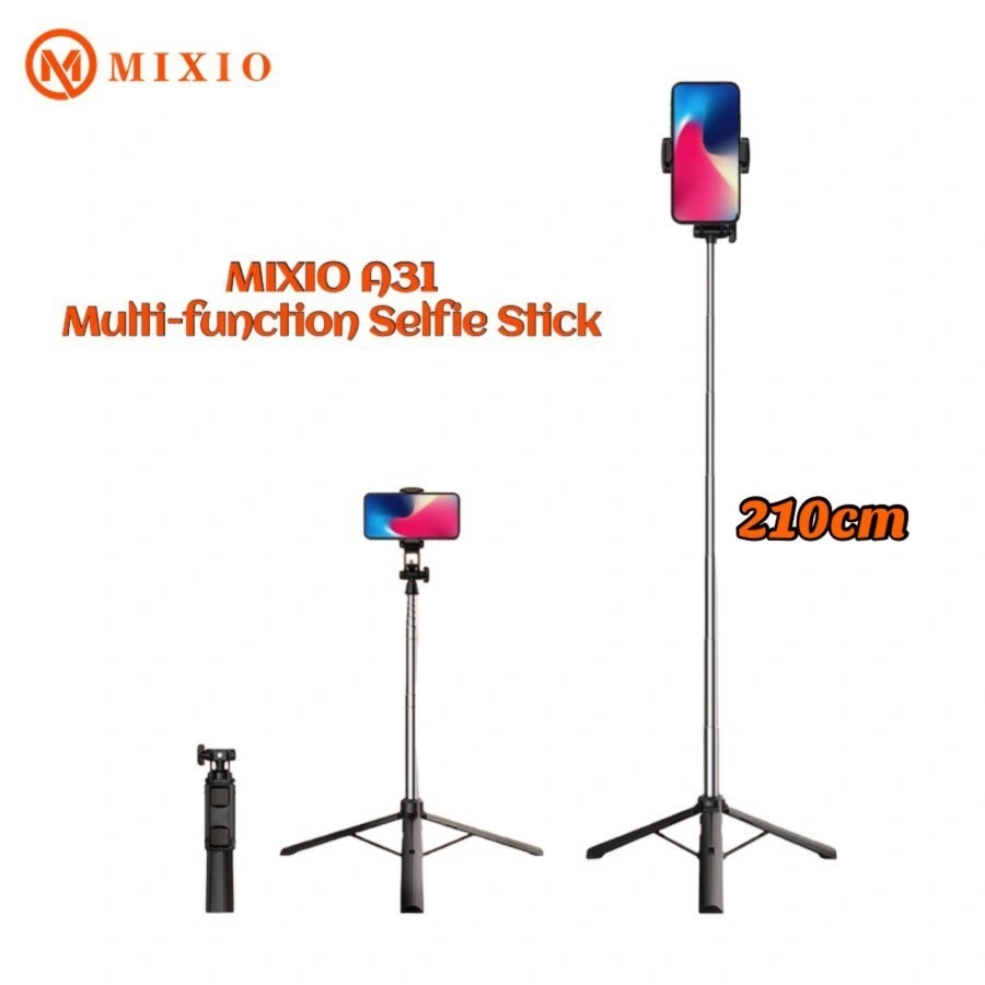 MIXIO A31 160CM Tongsis Bluetooth Selfie Stick Tripod