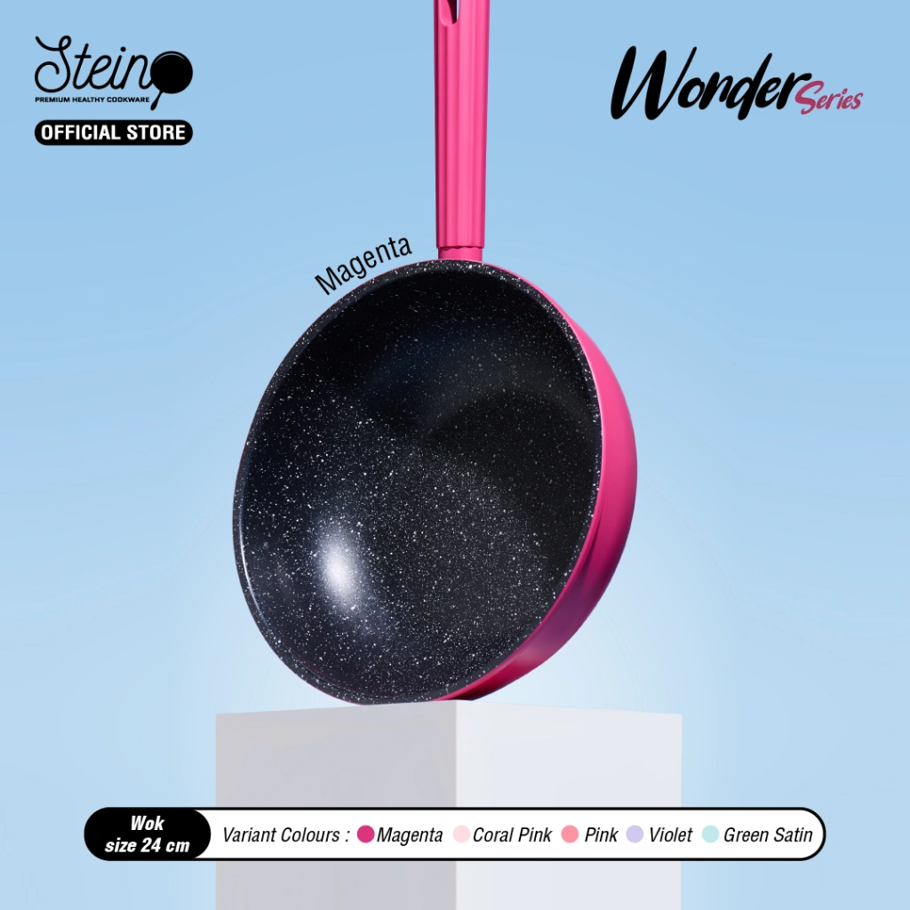STEIN Wonder Series Wok Pan - Wajan Penggorengan 24cm (Stein 5 Layers Coating)
