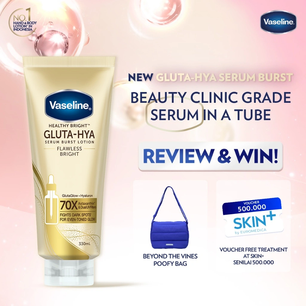 VASELINE Gluta-Hya Body Serum Flawless Bright 330 mL