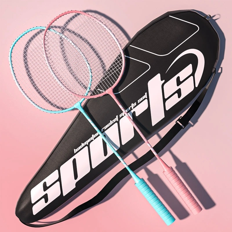 BBAK Raket Badminton GRATIS TAS & 3 KOK Raket Bulu Tangkis Dilengkapi Pegangan Spons