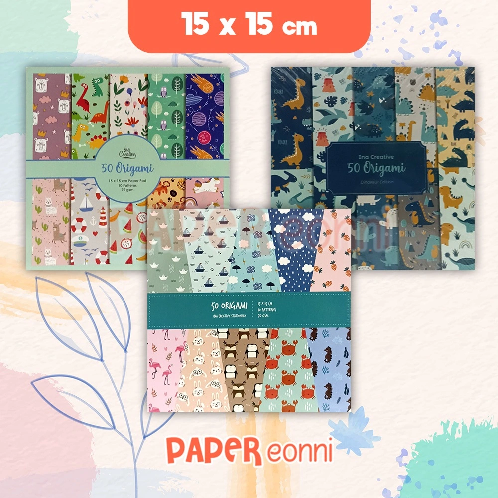 Origami 2 sisi motif 15 x 15cm PREMIUM INA creative