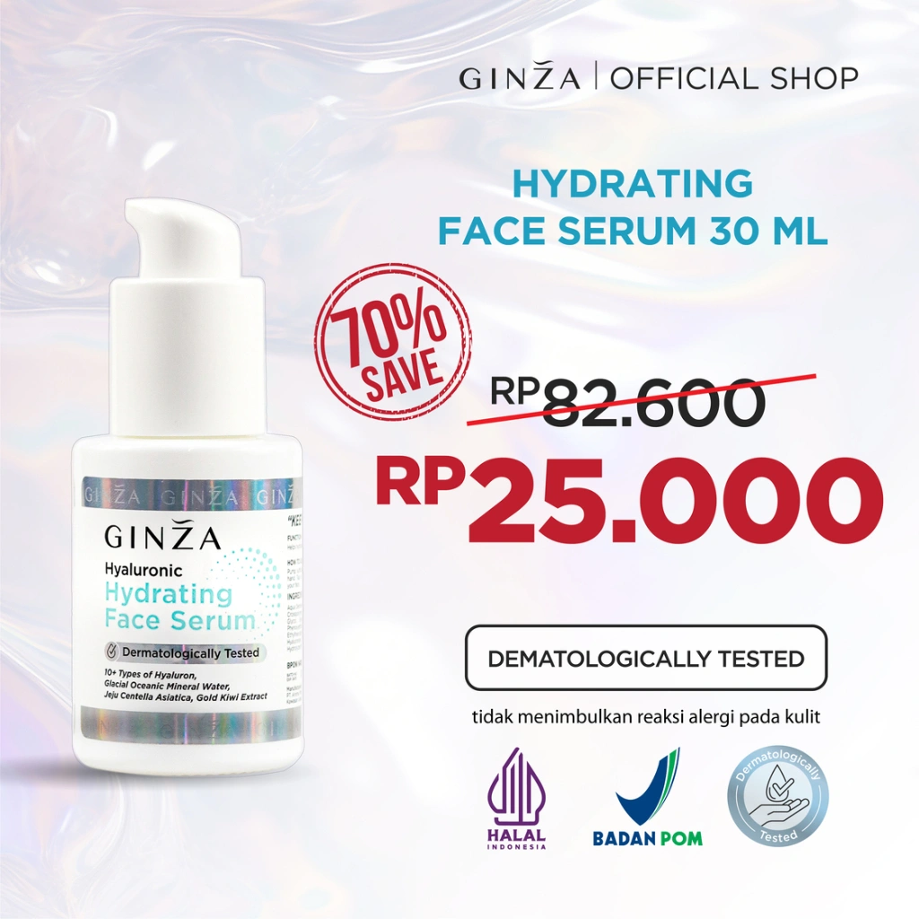 Ginza Hyaluronic Hydrating Face Serum 30ml