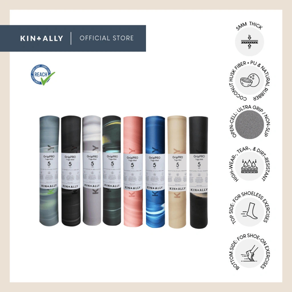 Kin + Ally GripPRO Yoga Mat - Studio 5mm