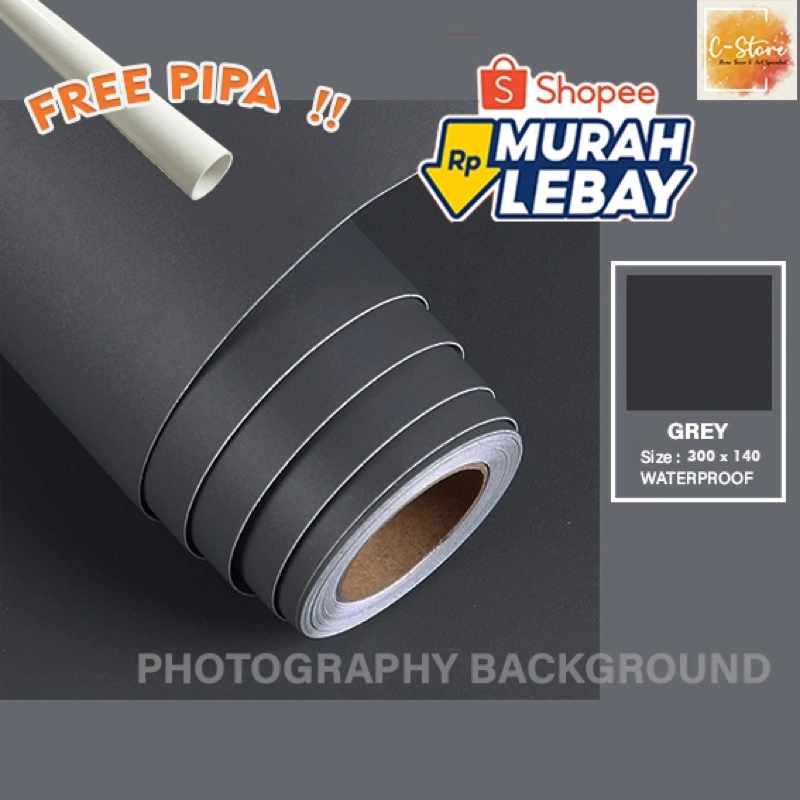 TERMURAH!! Backdrop / Background Foto Video FULL BODY 300 x 140 Waterproof Premium tebal FREE PIPA