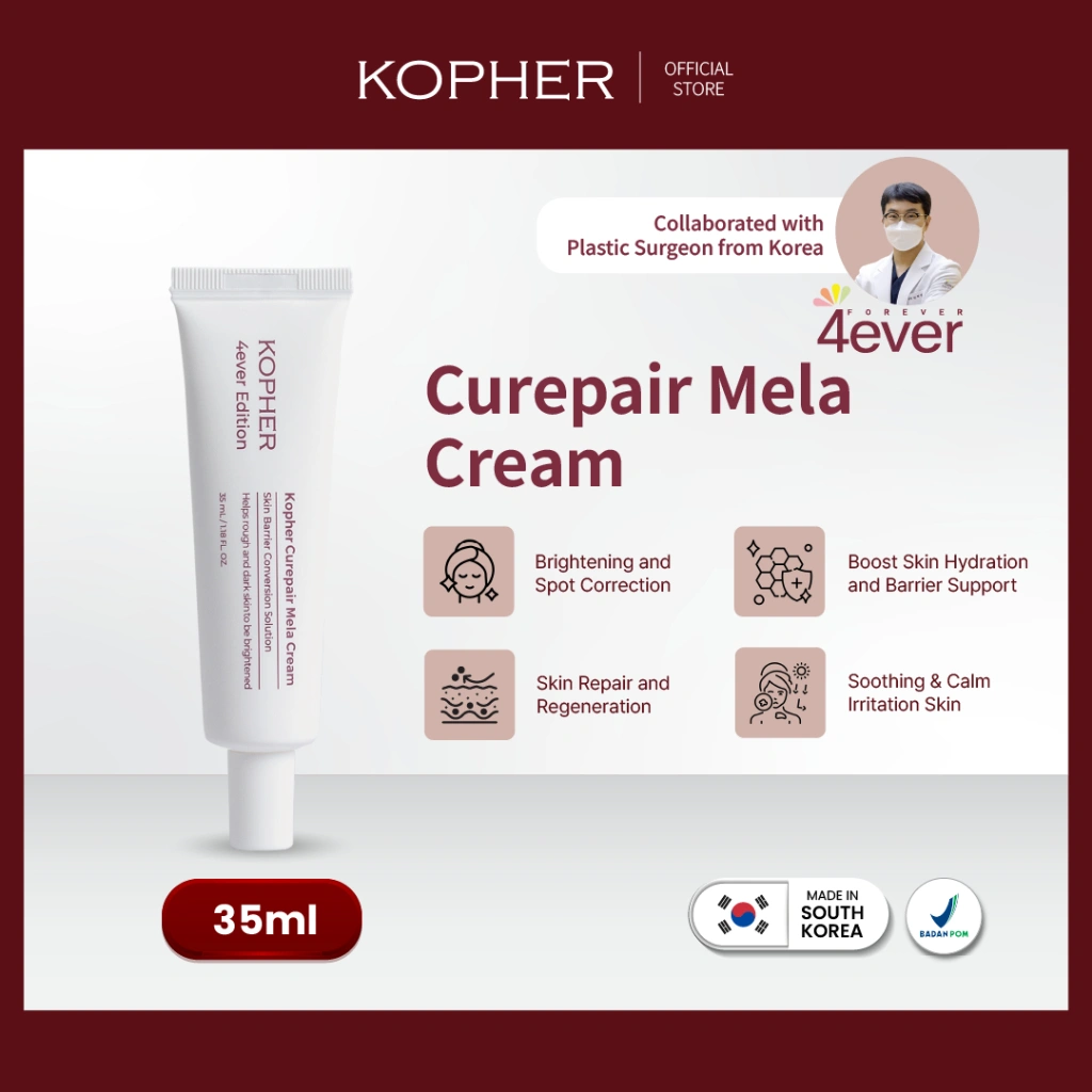 KOPHER - Mela Cream Moisturizer 35 Gr - Moisturizer untuk Dark Spot dan Melasma