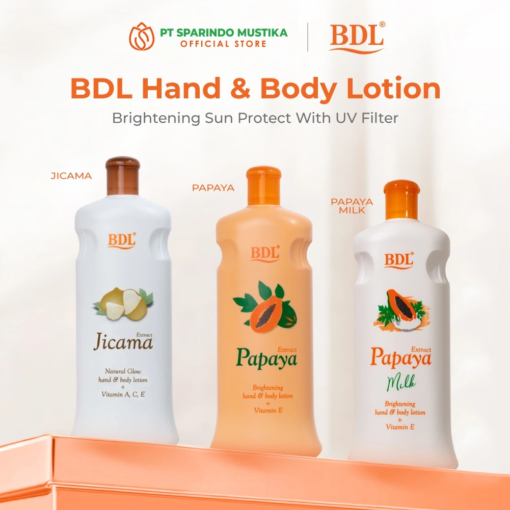 BDL Hand & Body Lotion 600ml Lotion Brightening Sun Protect With UV Filter