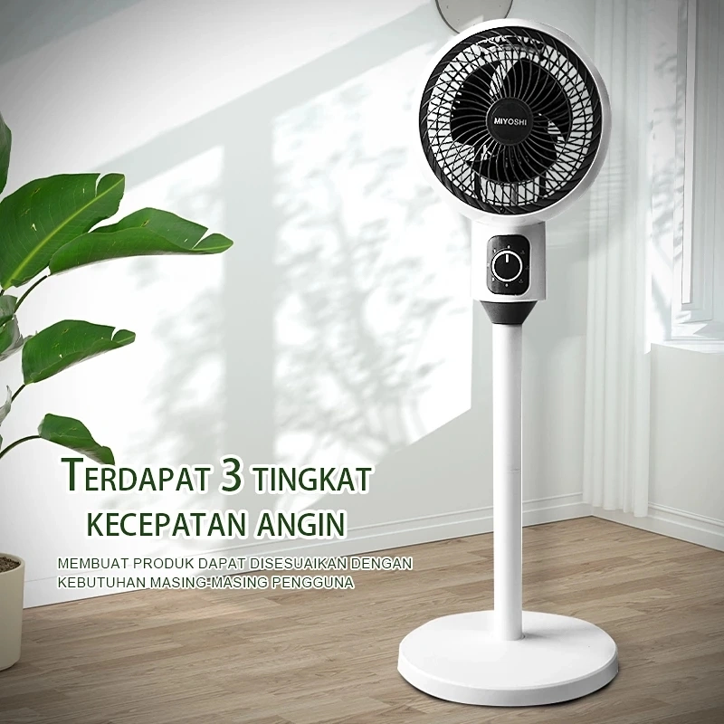 Kipas Angin Berdiri / Kipas Angin Fan Elektrik Rotation Stand Fan Premium 3 Tingkat Kecepatan