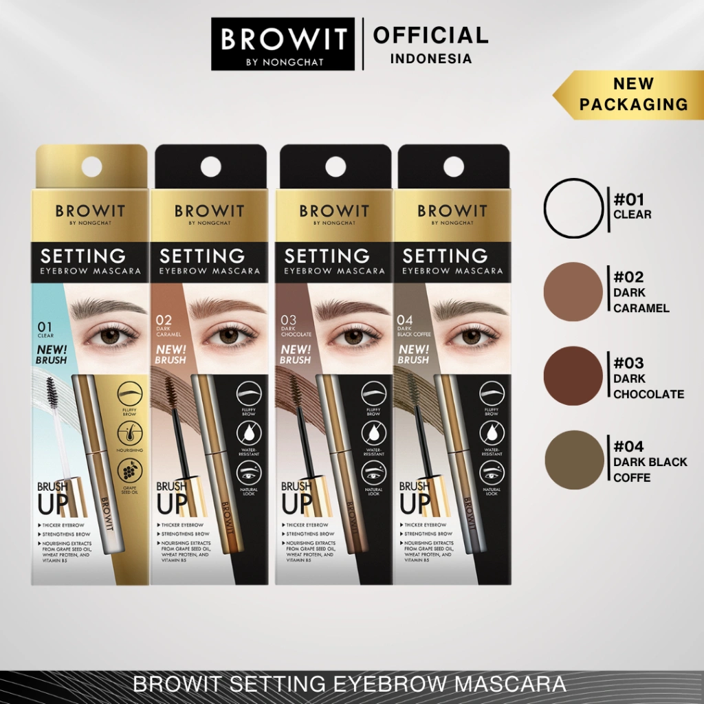 BROWIT BY NONGCHAT Setting Eyebrow Mascara / Brow Cara Waterproof/ Sweatproof