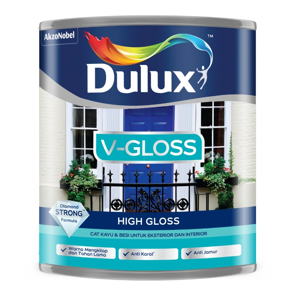 CAT MINYAK DULUX V GLOSS 1 KG (WARNA STANDARD)