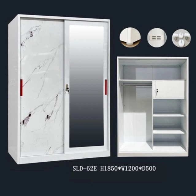 [BISA COD] Lemari Pakaian Plat Besi 2 Pintu Sliding / Lemari Besi Pintu Geser/ Lemari Besi import modern/ Lemari Minimalis/ Lemari model baru/ Lemari Pakaian 120/ Lemari pakaian 90/ Lemari besi Importa/ Lemari besi Okelo/ lemari pakaian anak