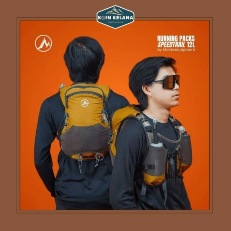 MONTE EQUIPMENT SPEED TRAIL 12L - Running Packs Backpack Hydropack Tas Lari 12L