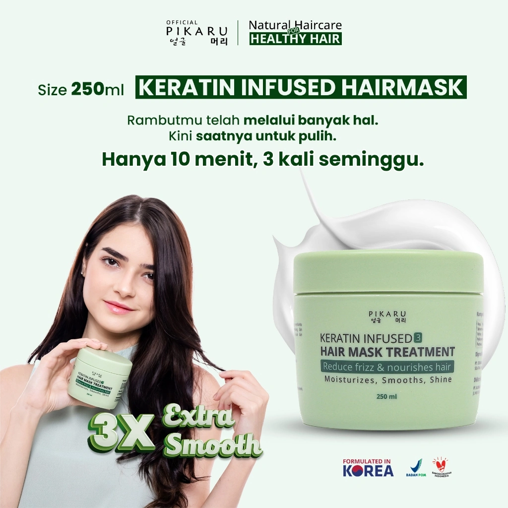 PIKARU Keratin Treatment Infused 3 Hair Mask