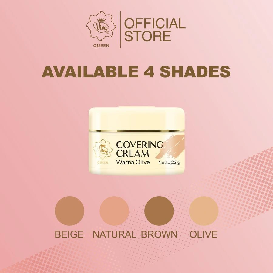 Viva Queen Covering Cream 22 GR - Krim untuk Fondation , Concealer dan Contour