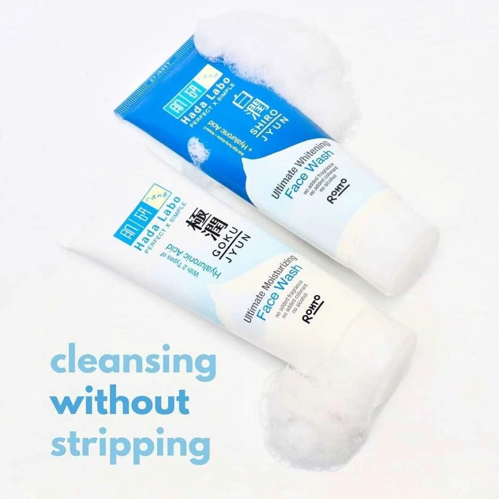 Hada Labo Gokujyun & Shirojyun Ultimate Moisturizing Face Wash 50gr | 100gr Original BPOM