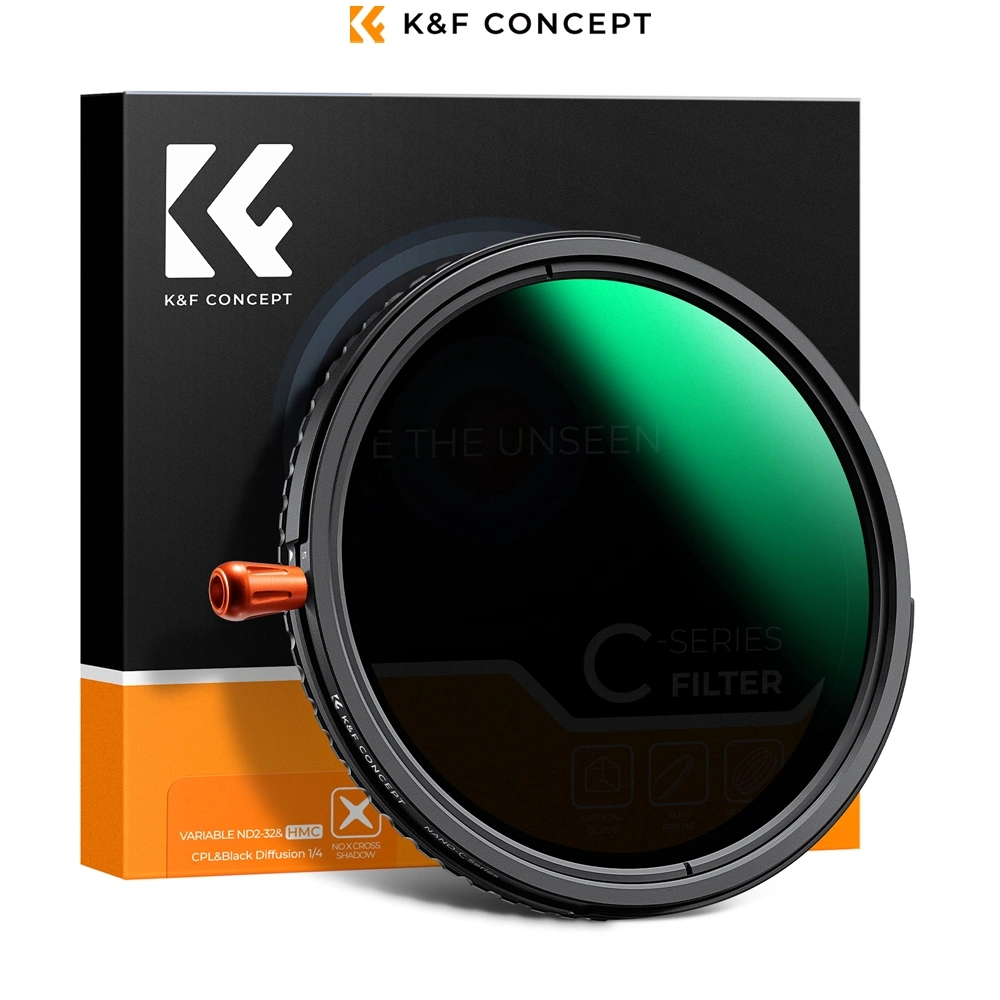 K&F Concept 3-in-1 Filter Hybrid ND2-ND32 + CPL + 1/4 Black Diffusion