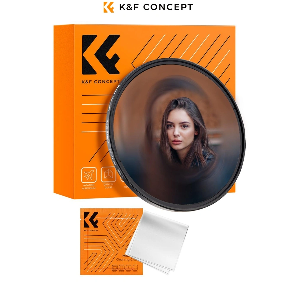 K&F Concept Spiral Camera Lens Filter Premium Optical Glass Halo Swirl Special Effect Filter