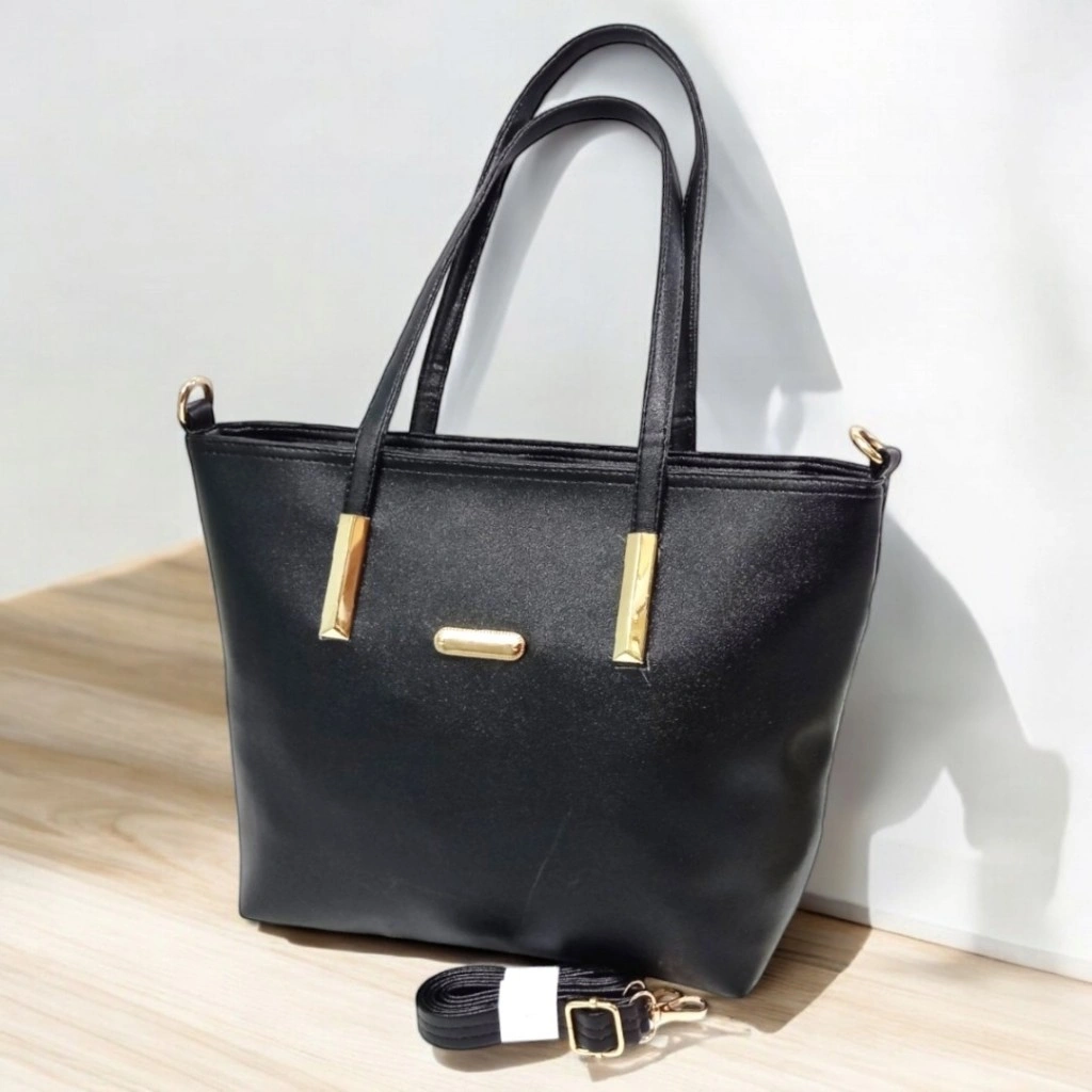 Rihaga - Totebag Wanita Luxury Kulit PU Premium Formal Kuliah Kerja Tas Selempang Terbaru
