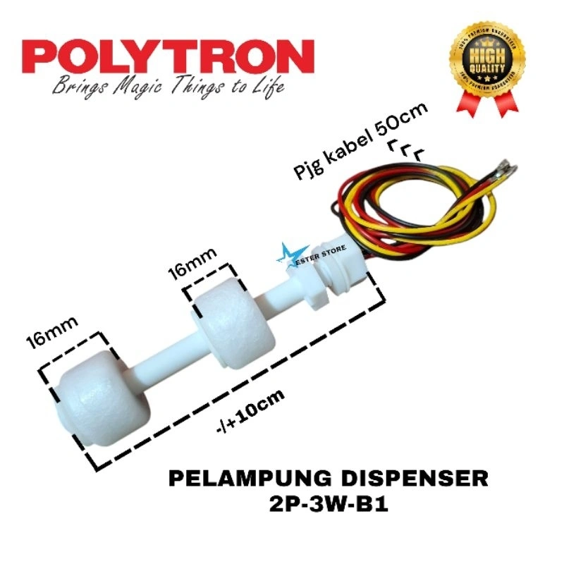 Pelampung sensor air Dispenser Polytron pelampung dispenser galon bawah 3 kabel high quality