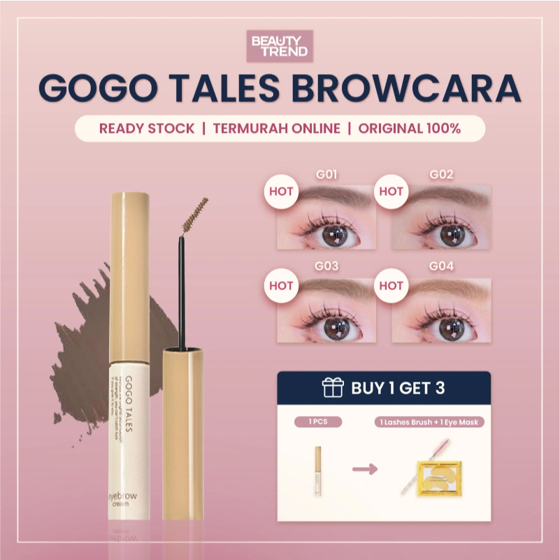[READY ORI] Gogo Tales Browcara Eyebrow Gel Tint Waterproof Browcara Tahan Seharian GT666