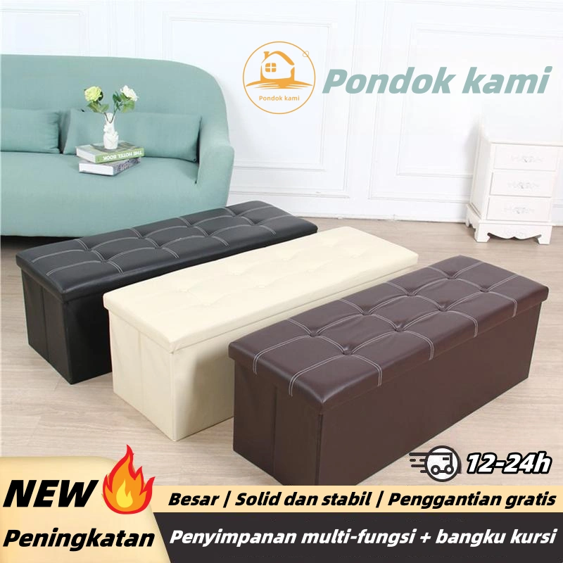 Storage Bangku Sofa Paling Praktis /Multifungsi Sofa container Bantalan beban yang kuat/Sofa box minimalis Penyimpanan Rumah-Storage box/Bangku Penyimpanan  Dapat Dilipat/Box container