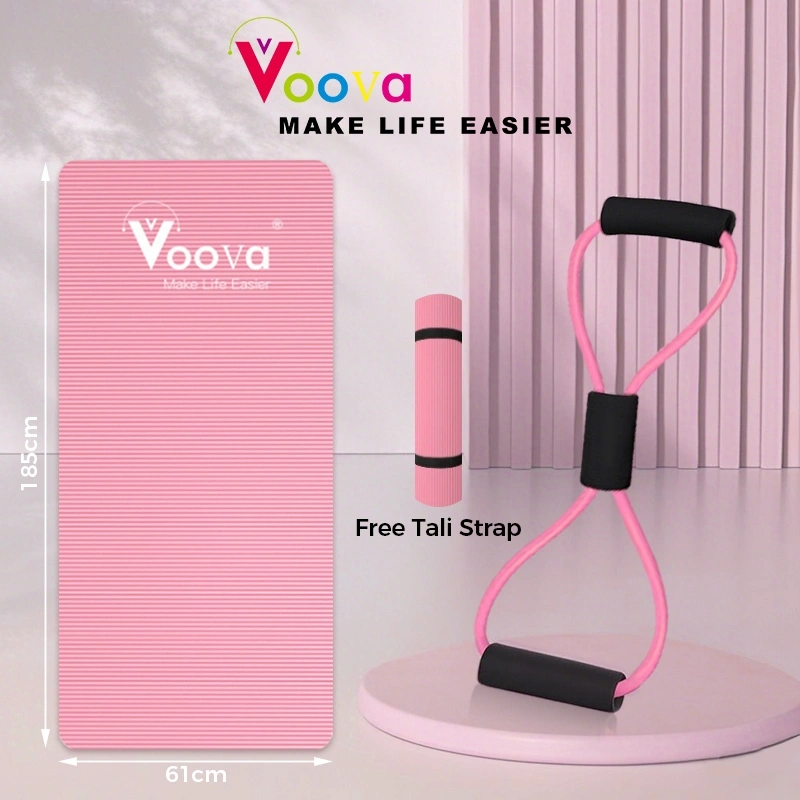 VOOVA Combo 2 in 1 / Paket Olahraga Hemat/ Set Matras/ Resistance Band