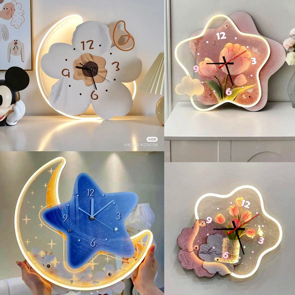 JamDinding Ukir HOME Sweet Hme Bunga Matahari Hiasan Dinding Ruang Tamu Kamar tidur