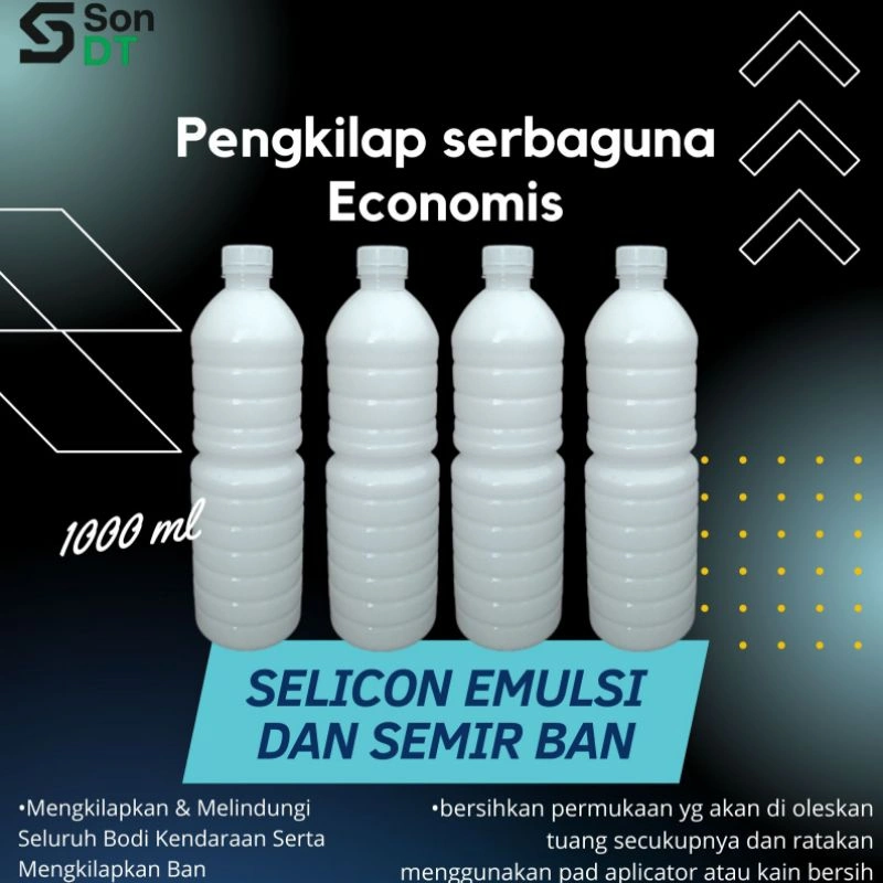 Silikon emulsi, Semir ban dan pengkilap body kendaraan kit, wax, kilap basah natural. STD ECO 1L