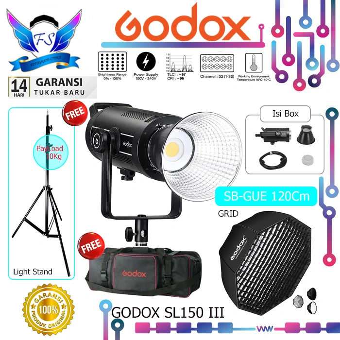 Godox SL150 III Studio Light LED SL 150 III - SL 150III SL150III Original