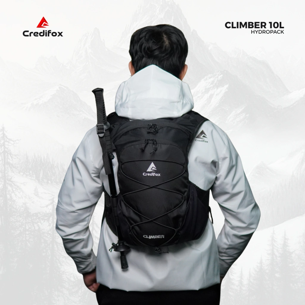 CREDIFOX Tas Hydropack Trail Running Seri Climber Kapasitas 10 Liter - tas hydropack waterproof - hydropack hiking