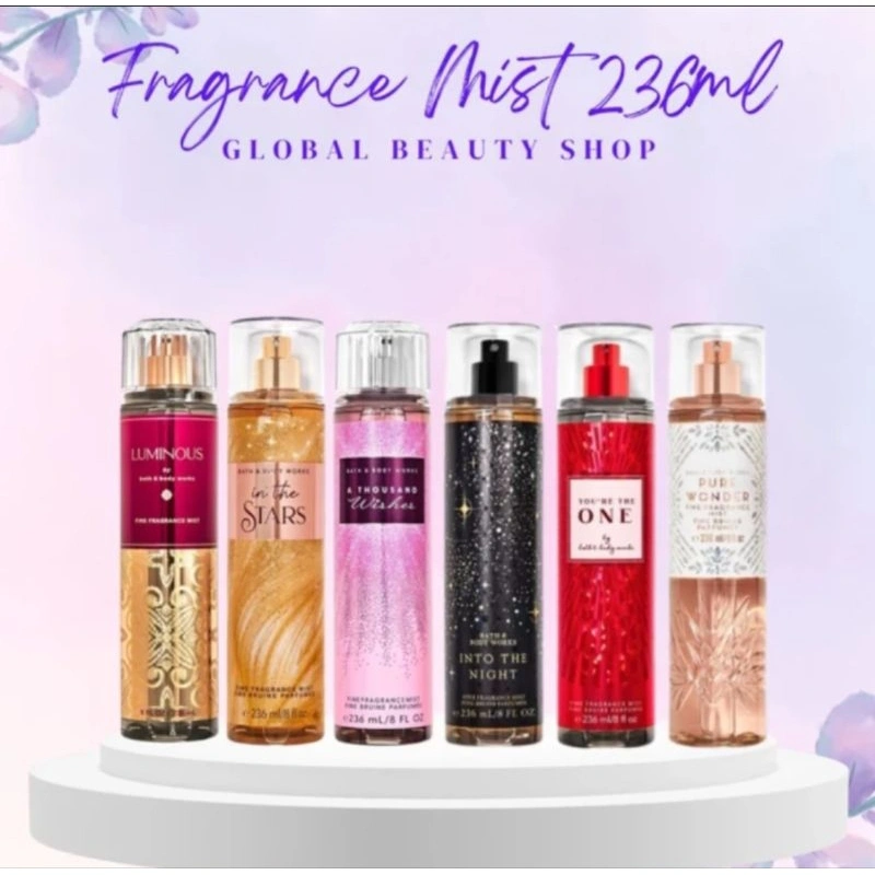 Fine Fragrance Mist 236ml - Essential Oil Mist 156ml LIMITED EDITION BODY MIST - Pillow Mist