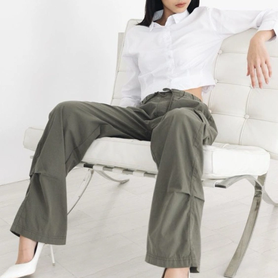 Celana Cargo Pants Y2K Korean Style | ELORAÉ | Nora Cargo