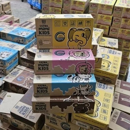 ED 09.26 ( MIMI ) CTN 40*125ML - SUSU ULTRA MIMI 125ML ISI 40 PCS RASA FULLCREAM COKLAT STR VANILA / SUSU UHT ( MIMI )
