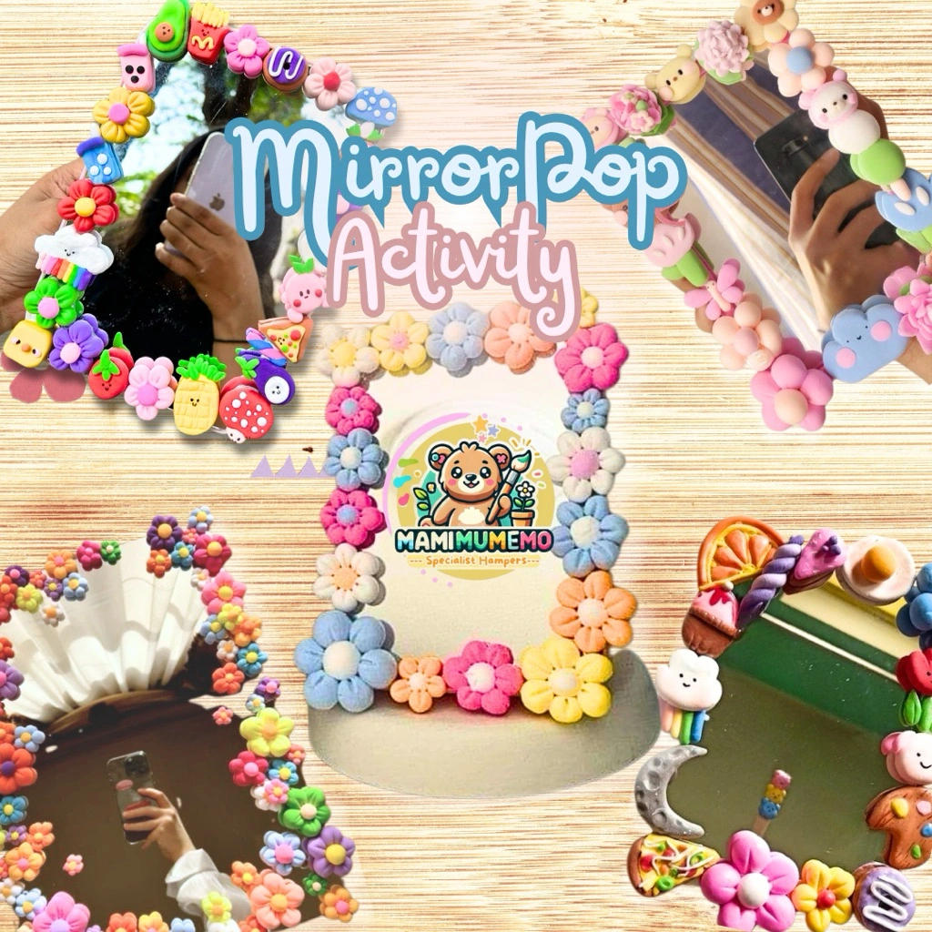[Ready Stok] Mirror Pop Activity - Hampers Ulang Tahun unik Clay Date DIY / Souvernir Pernikahan Lebaran / Gift Souvenir Hadiah Kado Pacar Unik / Wedding Souvenir / Mainan Anak Edukasi / Christmast Gift Natal Sekolah Mamimumemo
