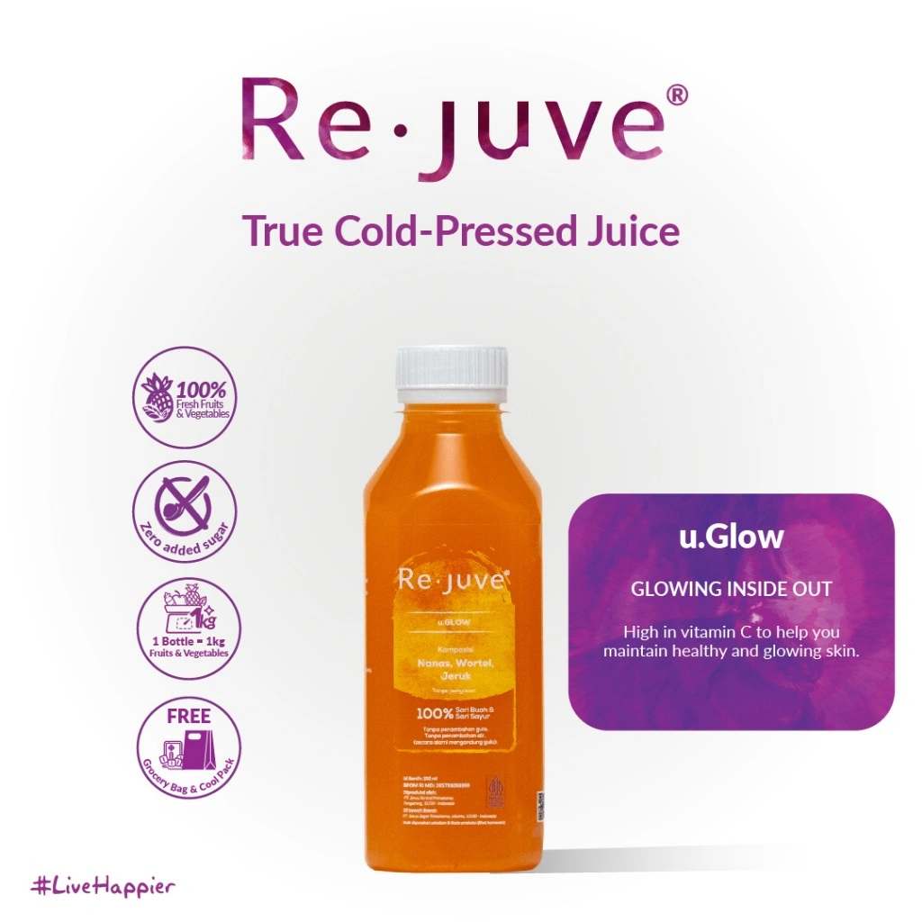 Re.juve Jkt - u.Glow 250 ml (Cold-Pressed juice/ jus)