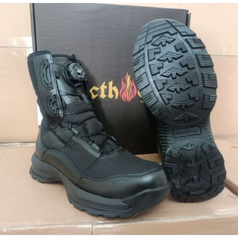 SEPATU PDL TNI POLRI SLICK TACTHICAL COMBAT TALI PUTAR TERBARU